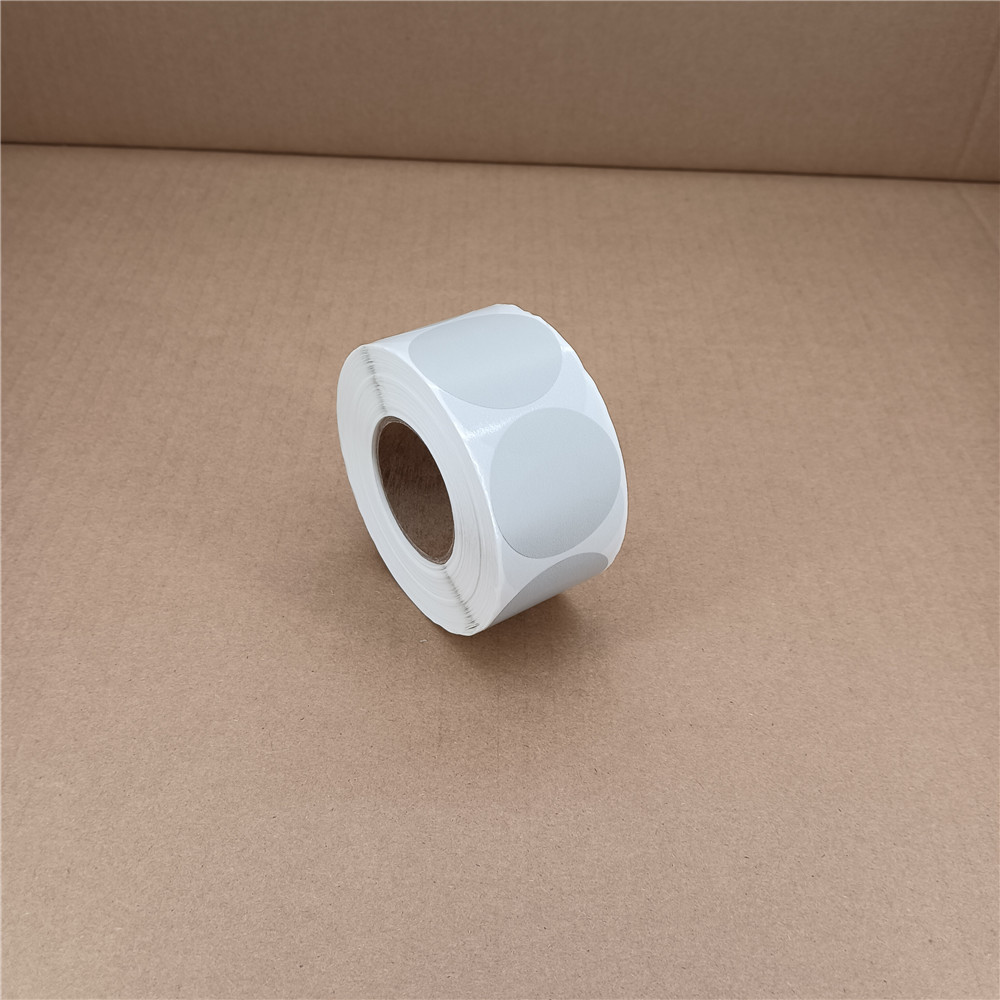 gray Thermal print sticker Label Round Stickers Self-adhesive Label Paper Sticker Classification Name Labels