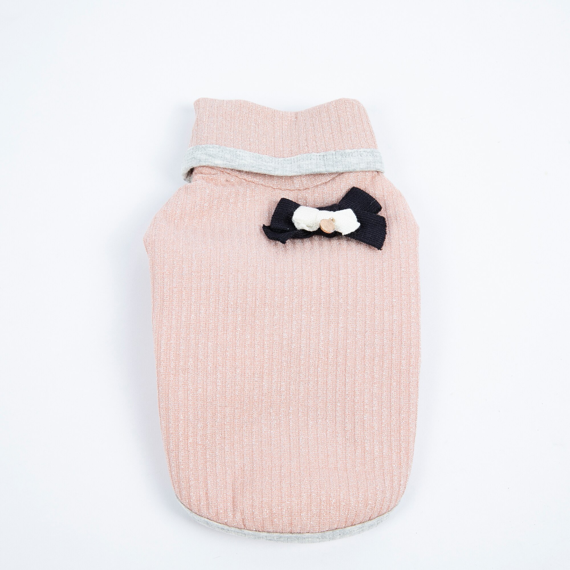 Vêtements chauds pour animaux de compagnie, en velours argenté, à col haut, pour chat et chien, veste Bichon Teddy, automne et hiver: pink / XS