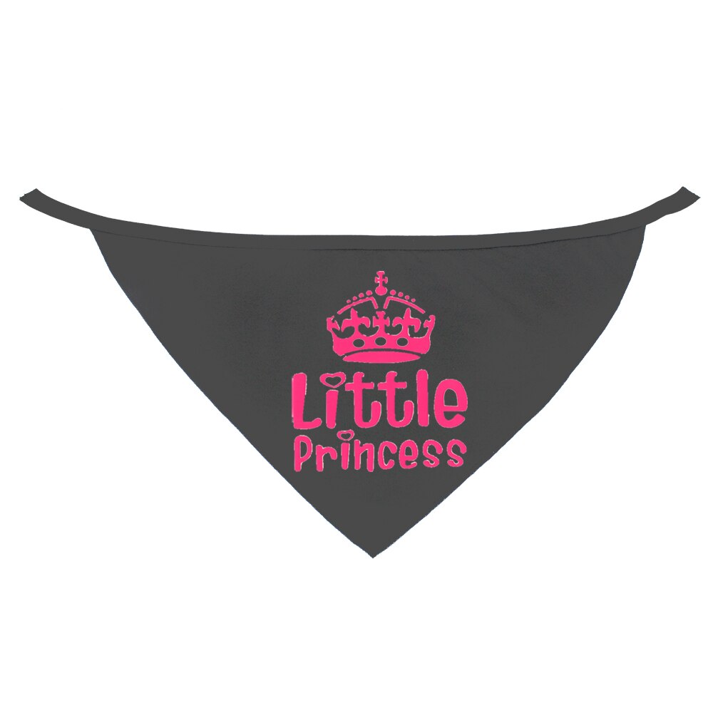 Lille prinsesse mønster hals justerbar hund bandana kæledyr tørklæde sød halstørklæde til hvalp hund kat kæledyr hagesmække