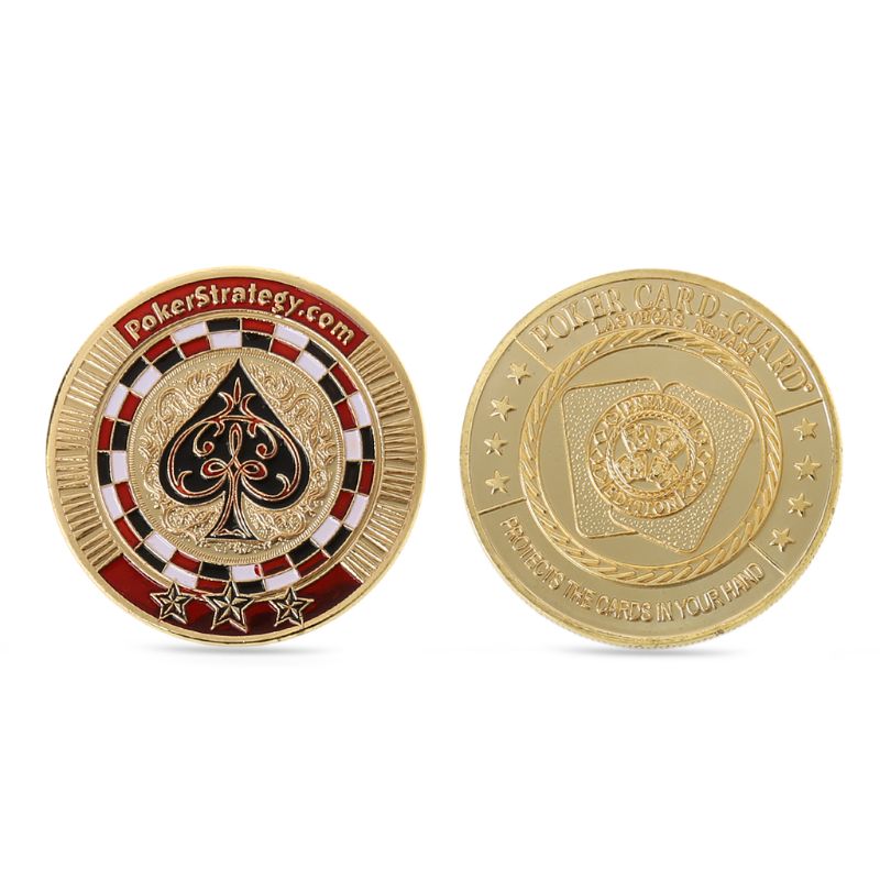Metalen Bankier Perskaart Poker Chips Texas Hold'em Souvenir Herdenkingsmunten