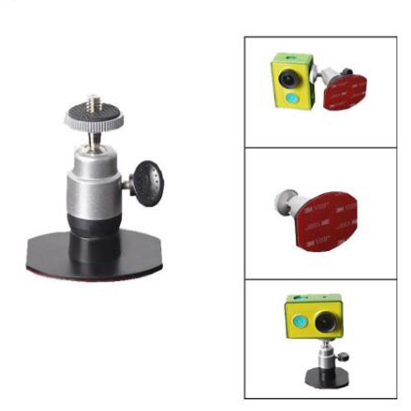 Soporte DVR para coche H198, 017, 027, K6000, 1/4 ", tornillo 3M, pegar, soporte para cámara Digital, soporte para grabadora