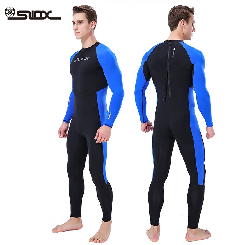 Slinx-traje de buceo fino para hombre, de licra, para Surf, triatlón, esnórquel, mono completo, suave
