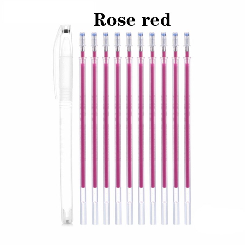 1Set Heat Wrap Fade Out Fabric Markers Pen High Temperature Disappearing Marker Pens DIY Sewing Drawing Lines Accessories: 5