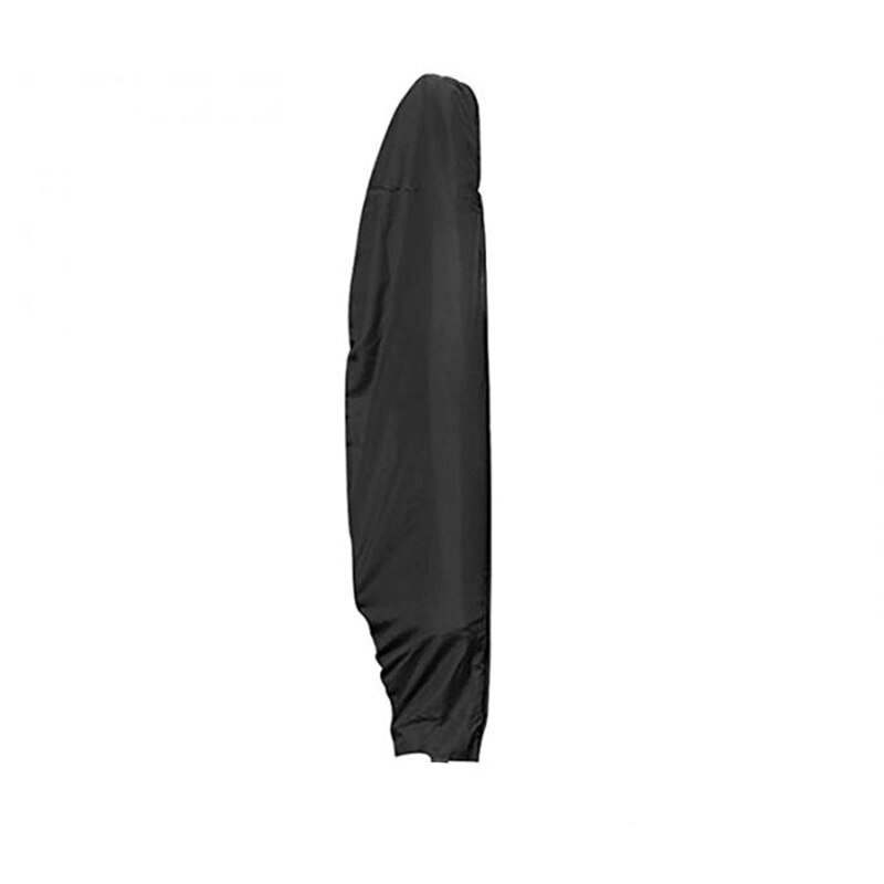 Cubierta impermeable para lluvia al aire libre, sombrilla a prueba de polvo, colorida, con cordón, funda protectora contra el polvo, duradera: Negro / 265-30-50 40cm