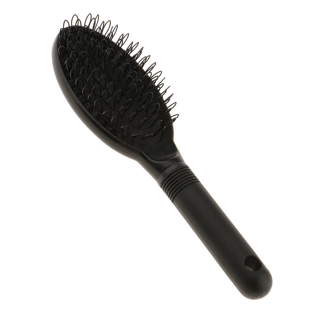 Loop parykker børste til silikone micro ring fusion bond hårforlængelse børste micro loop hår extensions børste: Sort