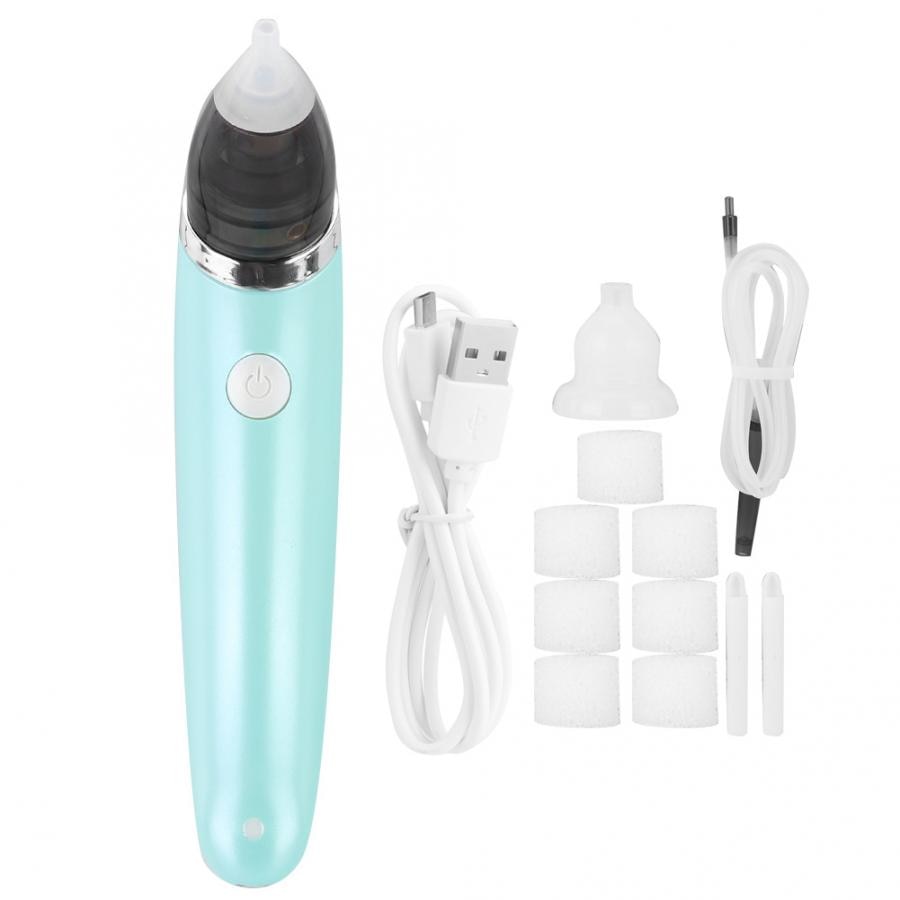 2 in 1 Electric Baby Nose Cleaner Multi-Function Vacuum Ear Nose Cleaner Nasal Safety Baby Care Aspirator Suction Earwax Remove: Default Title