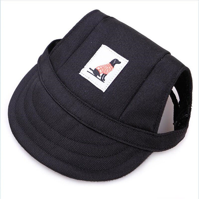 Gestreepte Camouflage Bloemen Hond Cap Pet Accessoires Kat Puppy Decoratie Honden Hoed Voor Hond Piek Cap S/M 8 ontwerpen Pet Caps: Black / M