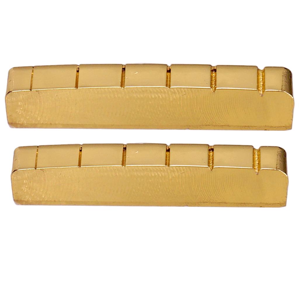 Brass Guitar Nut Exquisite Slotted DIY for Electric Guitars