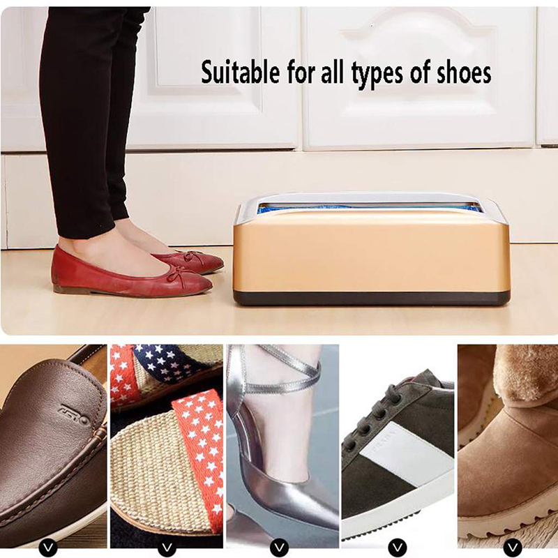 Automatic Disposable Shoe Cover Dispenser Portable Hand-Free Waterproof Overshoes Machine for Home, Office, Supermarket, Factory