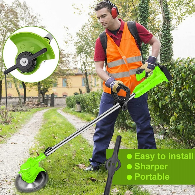 Cuchilla cortadora de plástico para jardín, cortacésped eléctrico inalámbrico, herramienta cortadora de césped, accesorios de repuesto, 10/50 Uds.