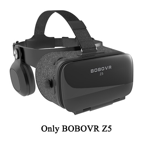 BOBOVR Z5 120 FOV VR Virtual Reality Glasses Remote 3D Android Cardboard VR 3D Headset Stereo Helmet for Smartphones 4.7-6.2: Only VR Z5