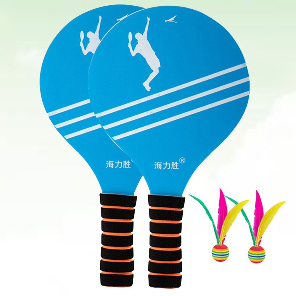 1 Set Chic Funny Useful Board Badminton Racket for Family Outdoor: Default Title
