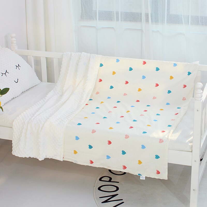 Baby Peas Rustgevende Dekens Kinderen Katoen Comfort Dekbed Kids Nursery Dutten Airconditioning Quilts Cover Case: 8 120X100cm