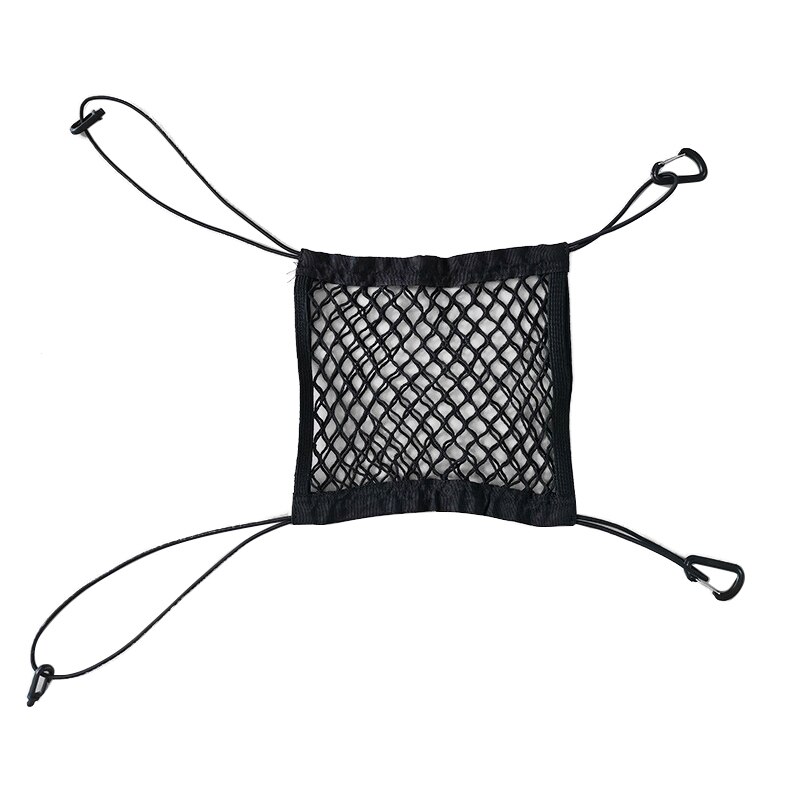 Red de almacenamiento lateral de asiento de coche Universal de 30x25cm, bolsa de red, soporte para equipaje, bolsillo para maletero, organizador de carga de red, accesorios interiores para coche