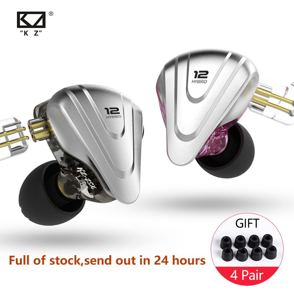 KZ ZSX Hybride In-Ear Koptelefoon - 5BA+1DD Drivers, HIFI Bass, Noise Cancelling Oordopjes, Vervangbare Kabel
