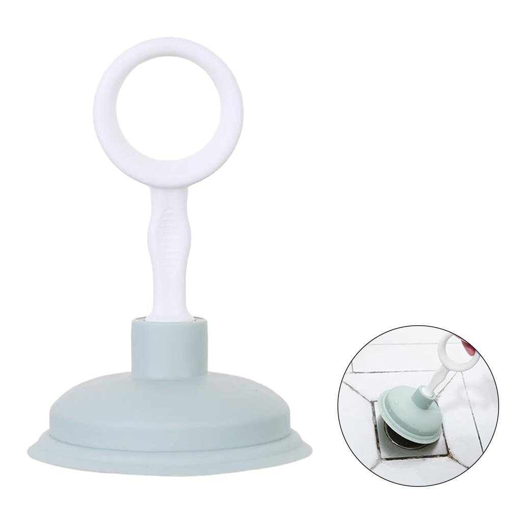 Émbolo Manual para dragado de tuberías, herramienta limpiadora de alcantarillado, fregadero de baño y cocina: Green