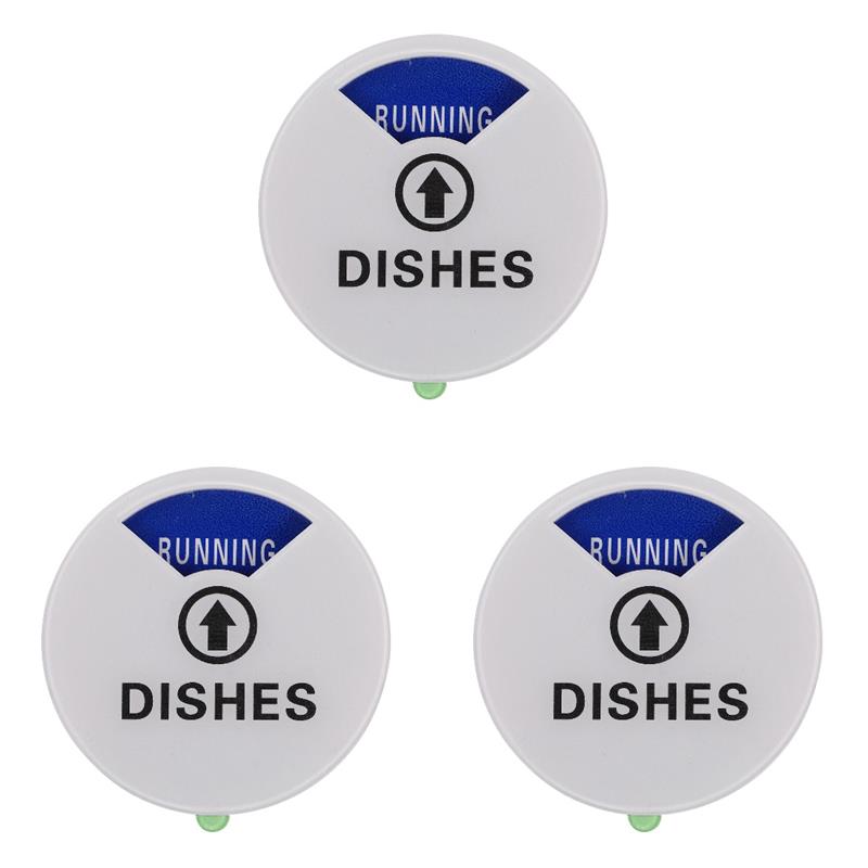 Sign Dishwasher Clean Magnet Dirty Indicator Washer Dish Kitchen Stickers Reversible Plate Necessities Cleaning Dishes Machine: Red