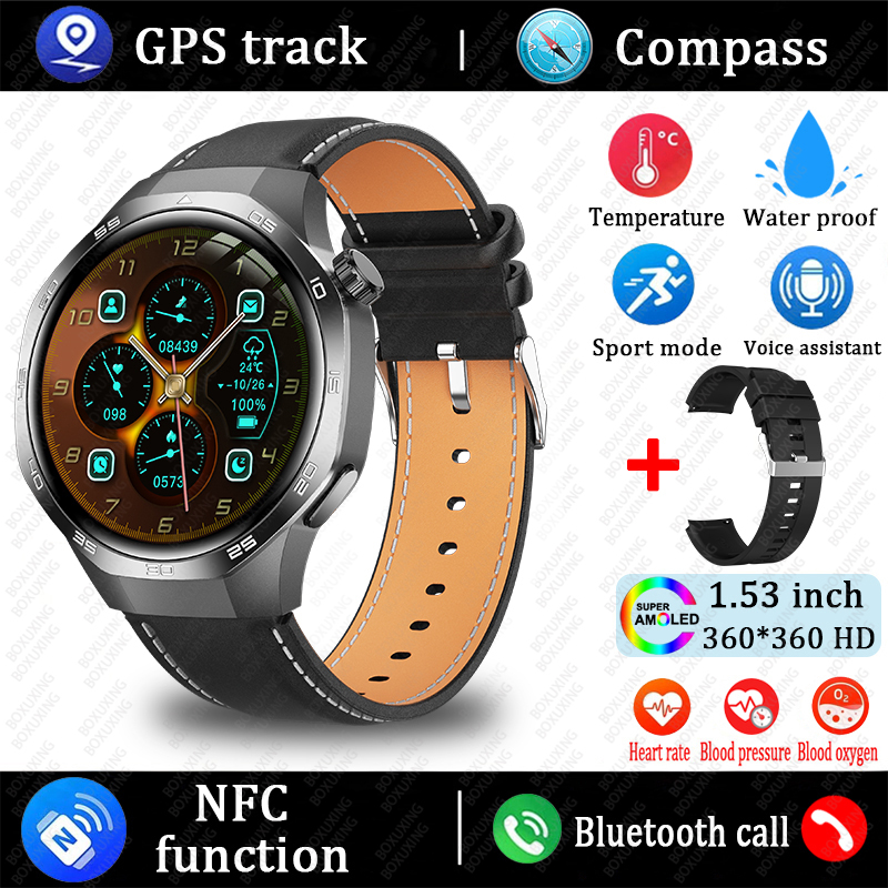 2025 Nuovo Orologio 5 MAX Astuto Della Vigilanza HD AMOLED Schermo NFC GPS inseguitore Chiamata Bluetooth Impermeabile sport saluto Smartwatch Uomo Donna: Oro