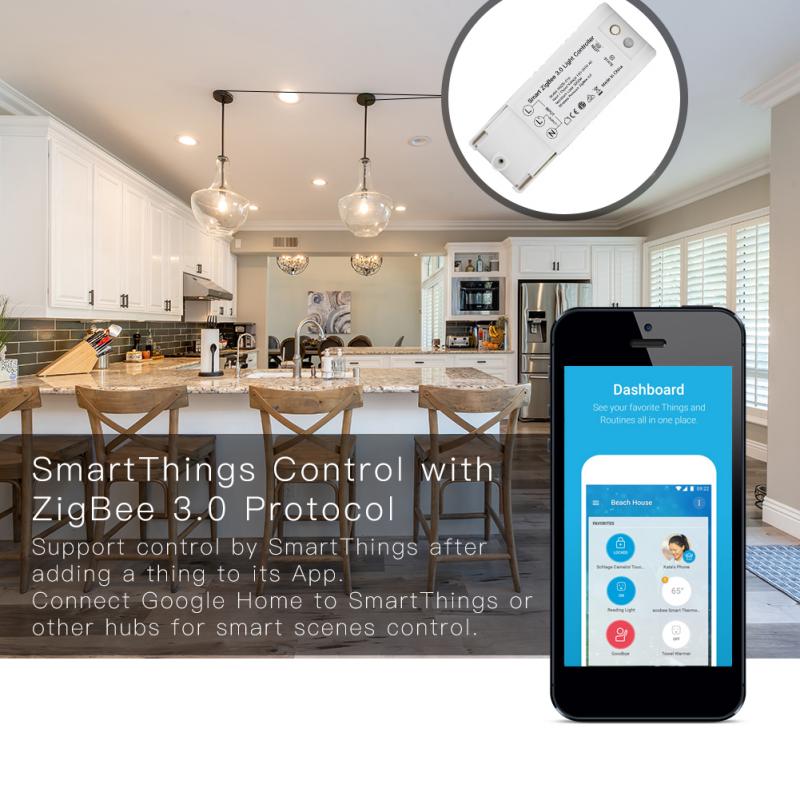 Smart ZigBee 3.0 Light Controller DIY Smart Home Modified Switch Compatible With Echo Alexa OSRAM Lightify Zigbee HA Gateway