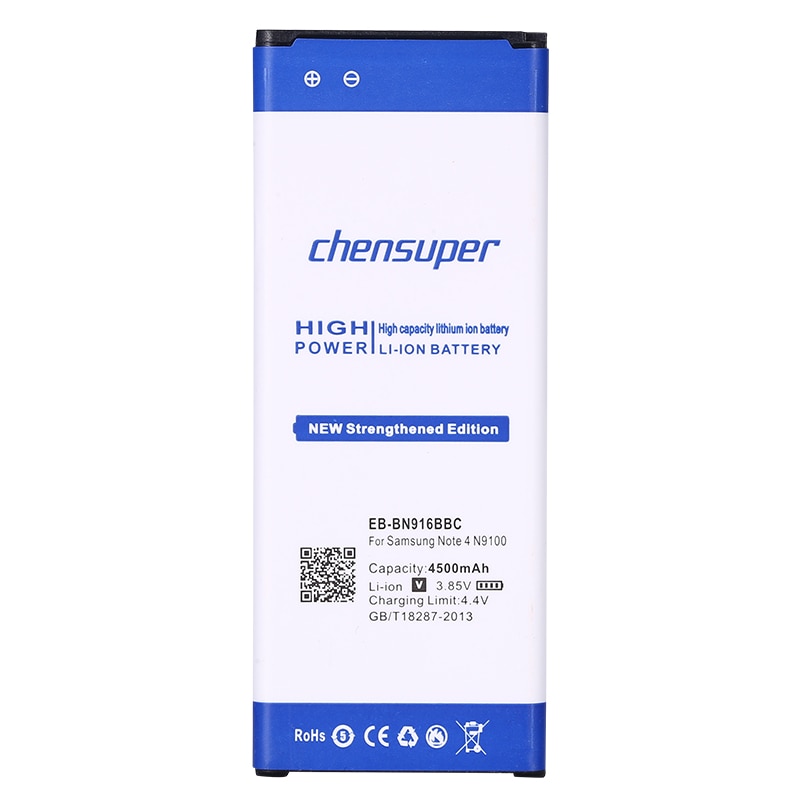chensup EB-BN916BBC Battery For Samsung Galaxy Note 4 N9100 N910U N910F N910A High Capacity 4500mAh Replacement Battery