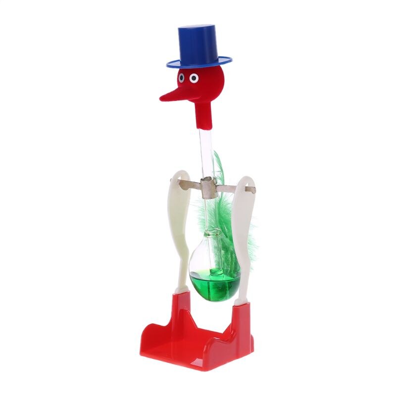 Non-Stop Liquid Glass Drinking Lucky Bird Duck Desk Toy Perpetual Motion 1Pc