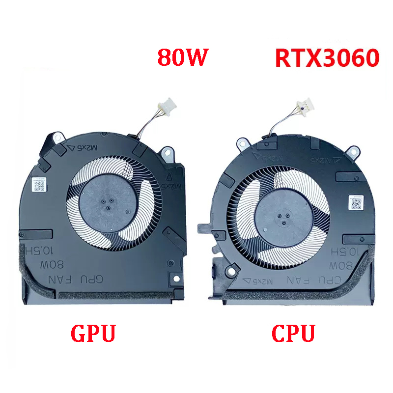ventilador de refrigeración genuino para CPU de ordenador portátil GPU para HP Victus 7/8 16-D 16-E TPN-Q263 Q264 M75721 M75723 M7572: Marrón