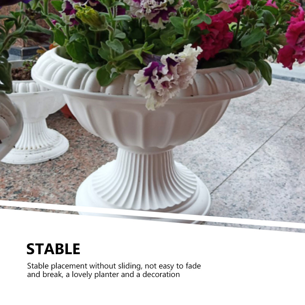 Tuin Plastic Urn Plantenbakken Bloempot Klassieke Traditionele Urn Plantenbak Bloemenvaas Binnen Buiten Plant Tuin Pijler