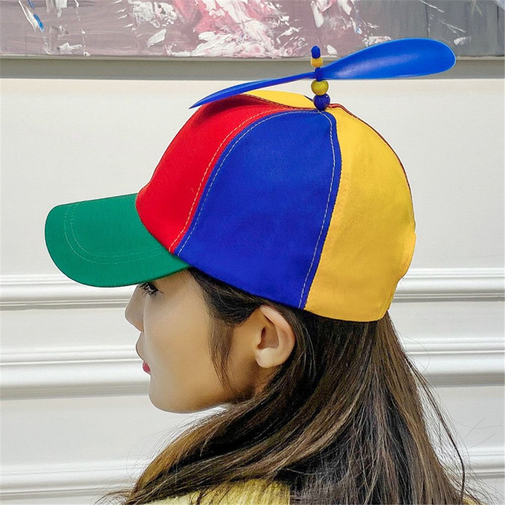 Gorra de béisbol con de libélula de bambú, gorro de béisbol con de arcoíris, helicóptero, hélice, aventura, Snapback, para adultos, niños y niñas