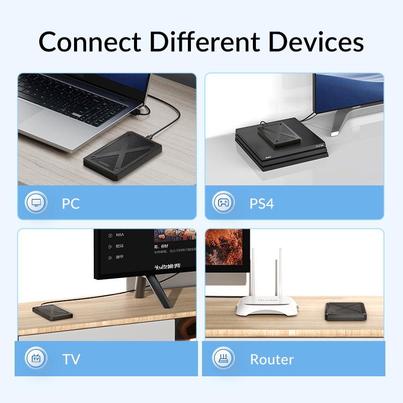 IDsonix-carcasa para disco duro SATA SSD de 2,5 pulgadas, USB tipo C a SATA3.0, 6Gbps, carcasa para disco duro externo para PC, portátil, almacenamiento de datos