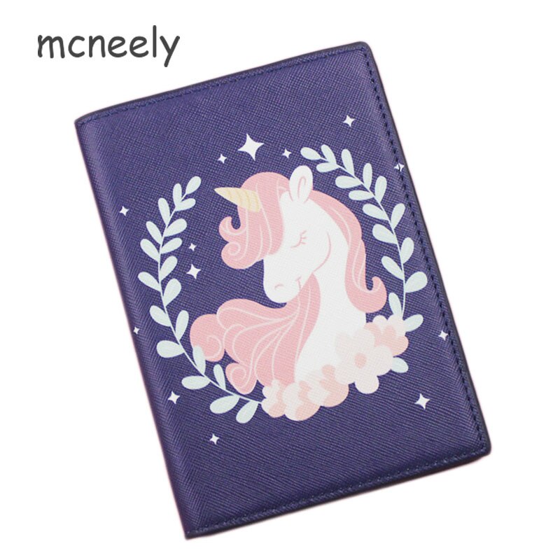 Titolare Del Passaporto di Viaggio unicorno Monocerus Donne Viaggio Documento Raccoglitore dell'organizzatore Del Biglietto Del Passaporto di Copertura Della Carta di IDENTIFICAZIONE di Credito Sacchetto Della Cassa: Oro