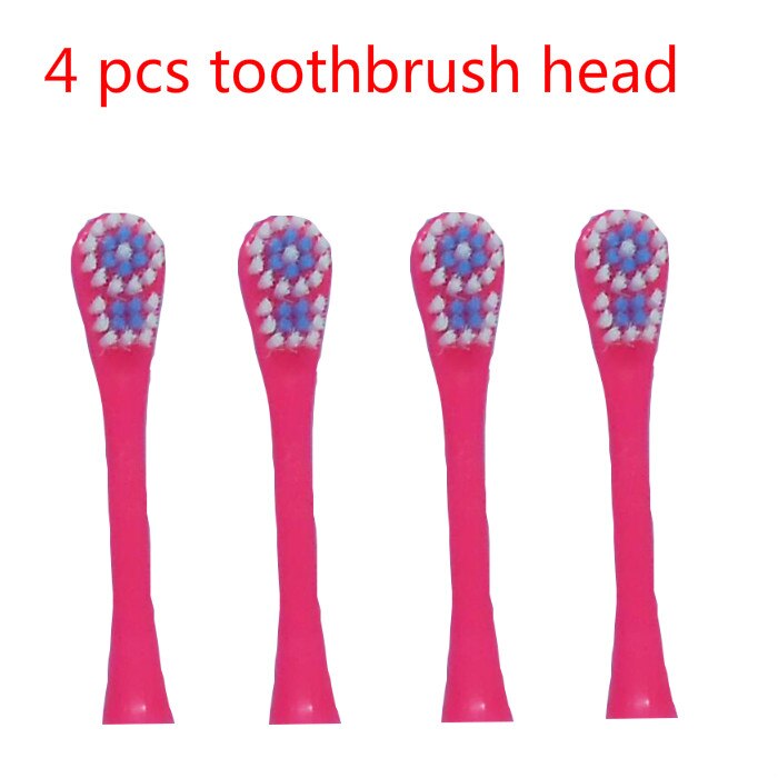 Cartoon Pattern Children Electric Toothbrush head Teeth Brush Heads Electric Teeth Brush Or Replacement Brush Heads Kids: Red