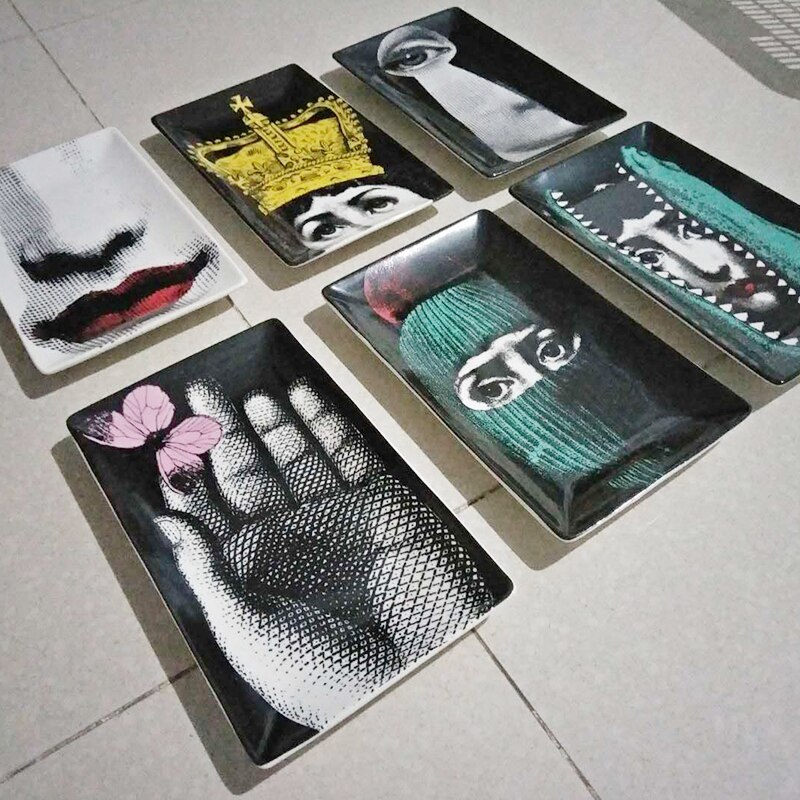 Rectangle Human Face Plates