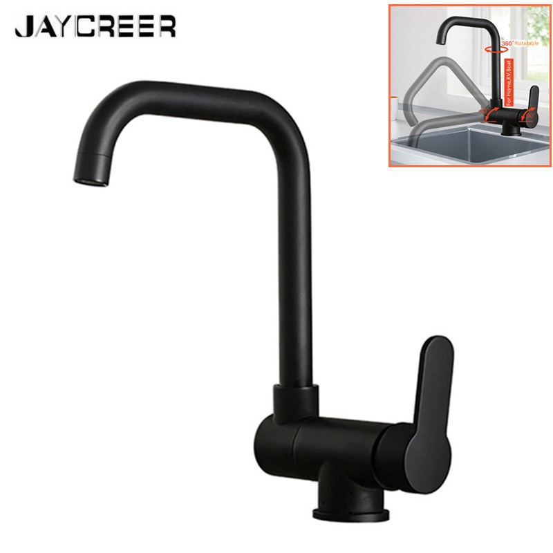 JayCreer Cold Water Faucet Deck Kitchen Camper Bathroom Basin Faucets For Home,RV ,Caravan, Boat Marine