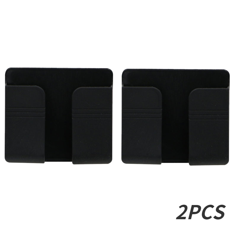 1-4 pçs caixa de armazenamento montada na parede multifuncional perfurador livre organizador tv controle remoto diy plugue do telefone móvel suporte de carregamento: BRANCO