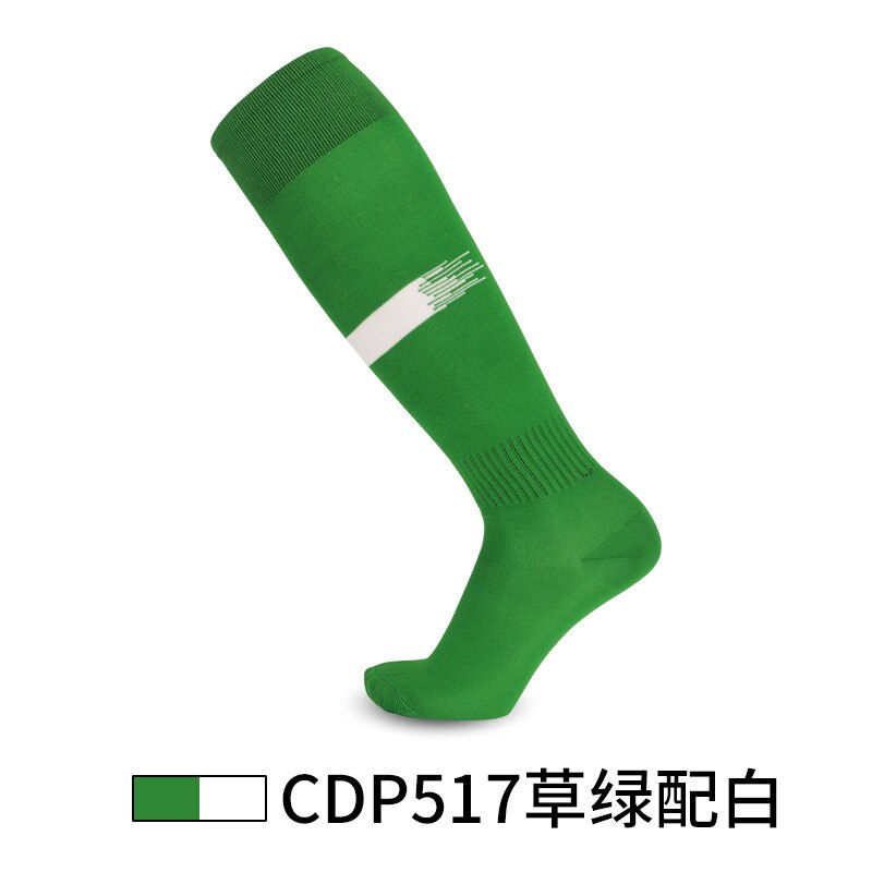 Stijl Voetbal Sokken Mannen Lange Outdoor Ademend Mesh Fietsen Sok Mannen Schokabsorptie Voetbal Sokken Anti Slip: green and white