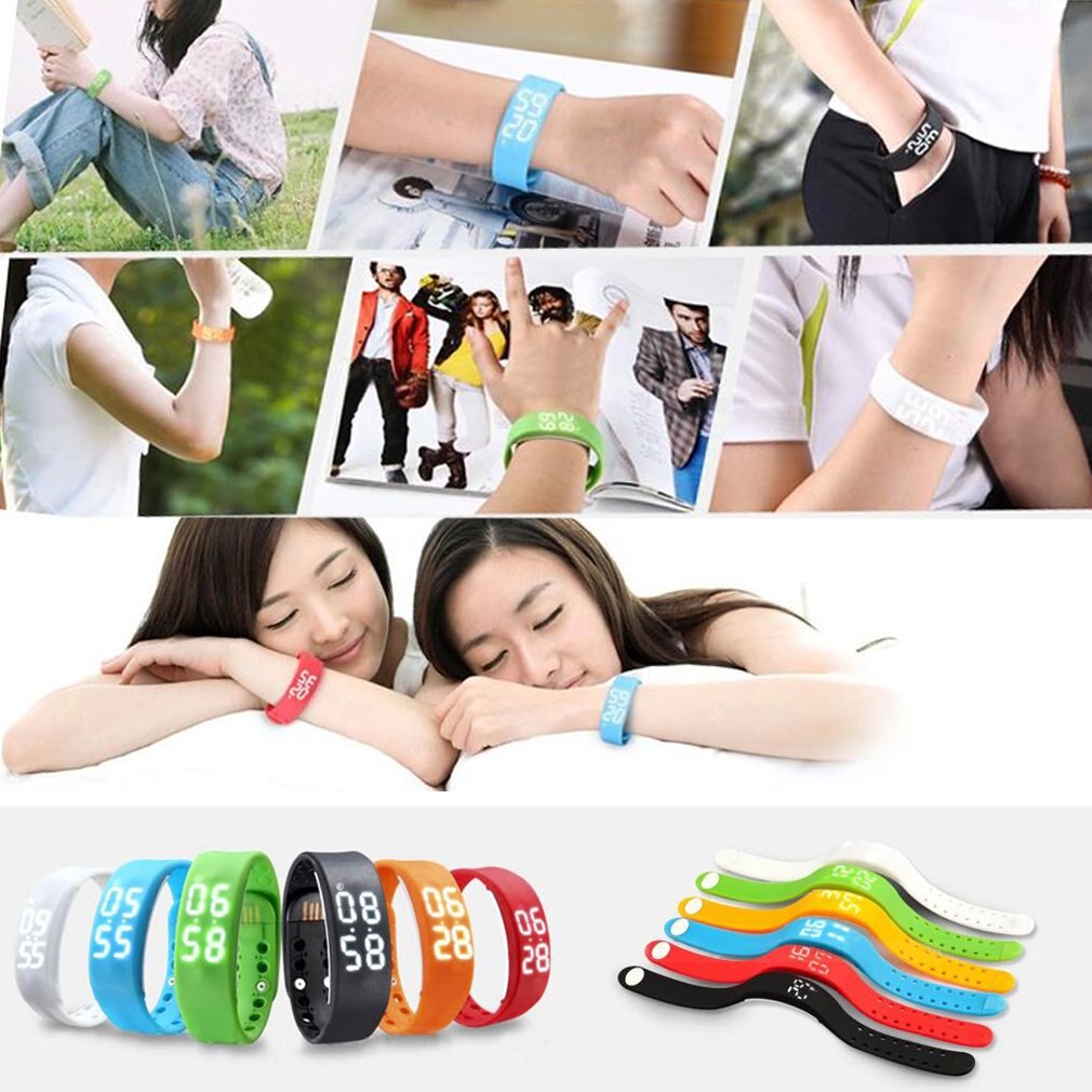 In StockUnisex Pedometer Sleep Monitor Temperature Bracelet Smart