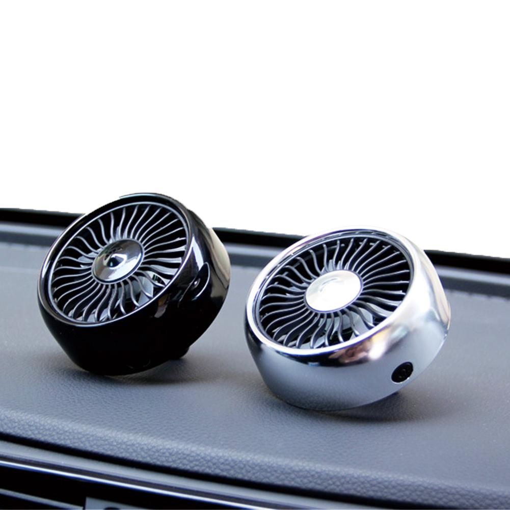 3 Speed Adjustment USB Car Fan Cooling Air Conditioner Colorful Light Dashboard Cooling Electric Fan