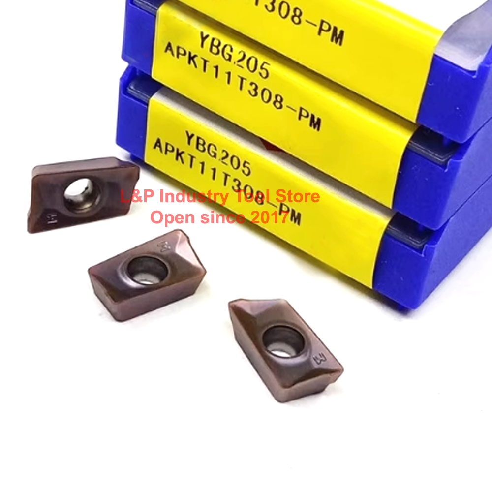 Original fræser, routerbit, apkt 11 t 304- pm, apkt 11 t 308- pm, ybg 205/202/302/102 ybd 152 ybm 251 ybc 301 , cnc drejebænk, kniv, arbejdsværktøj