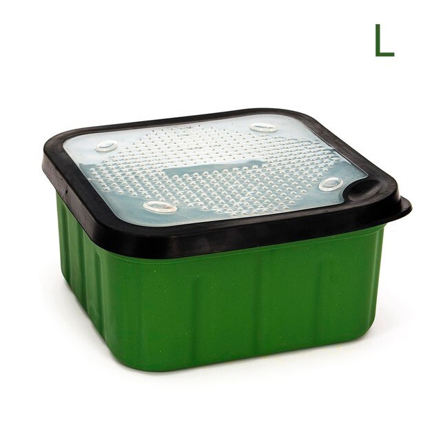 Fishing Maggot Bait Boxes With Breathable Fitting Lids Live Bait Storage Box Bloodworms Bait Container Pesca Iscas Fish Tackle: green L