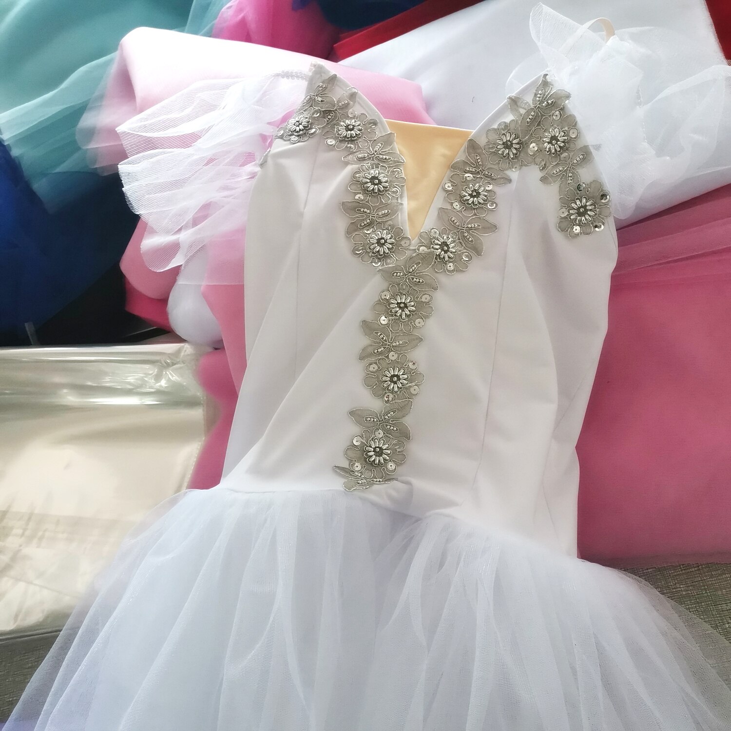 Weiß Ballett Kostümich Lange Kleid Für Erwachsene Professionelle Bauchtanz Röcke