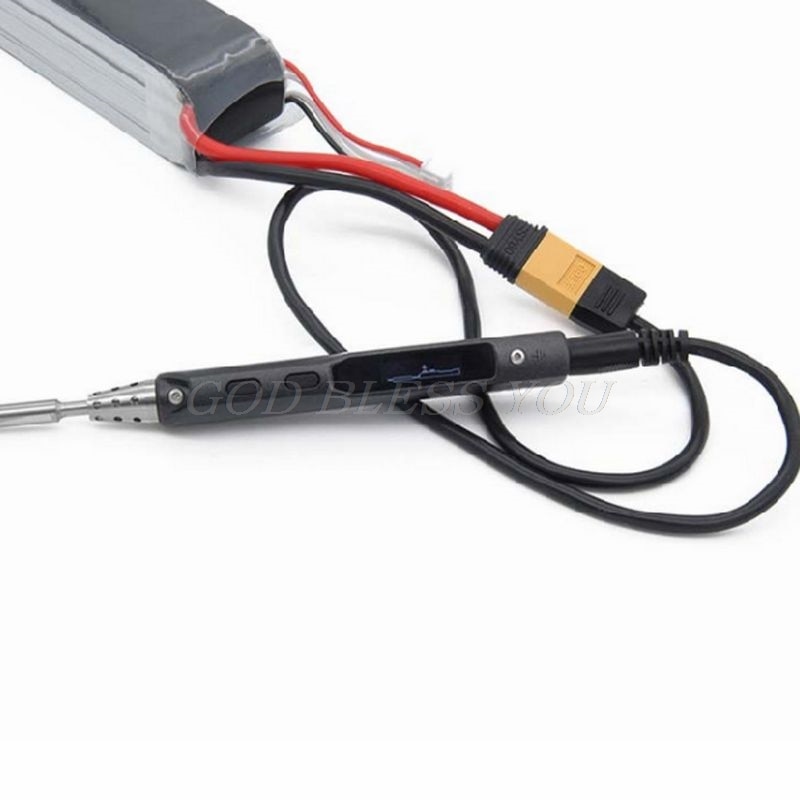 XT60 connecteur de balle mâle à mâle DC DC5525 câble d'alimentation 5.5x2.5mm adaptateur pour TS100 fer à souder électronique directe