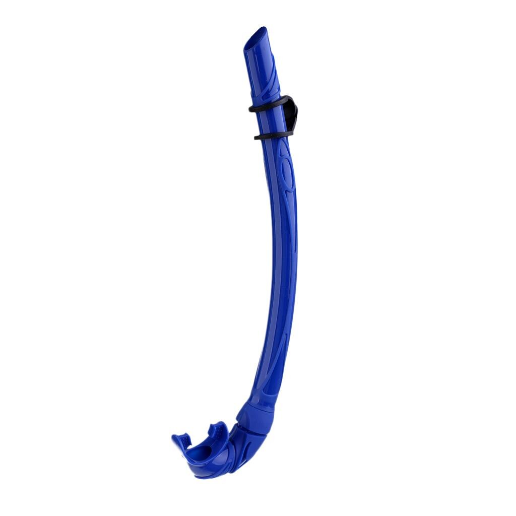 Foldable Silicone Roll Up Snorkel Underwater Water Sports Scuba Diving: blue