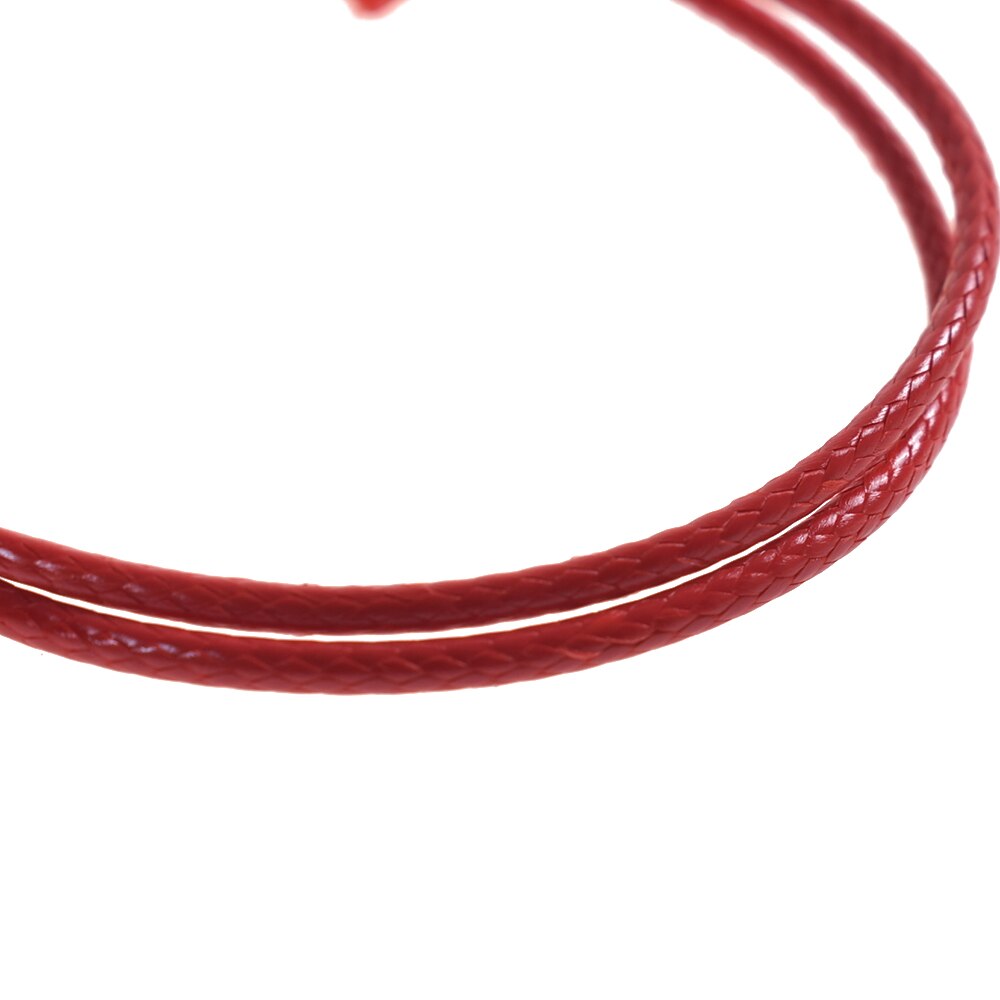 2 pièces Couple amour chanceux rouge Bracelet de poignet femmes hommes en cuir fil Bracelets bande corde chaîne breloque bijoux Simpe