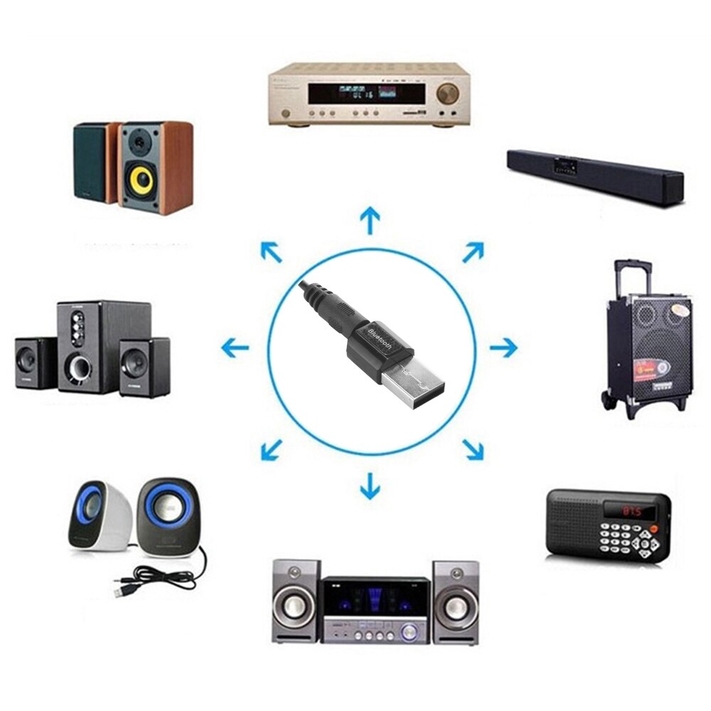USB Bluetooth Stick External Bluetooth Adapter Bluetooth Converter Audio Receiver Handsfree Call Bluetooth Adapter Transmitter