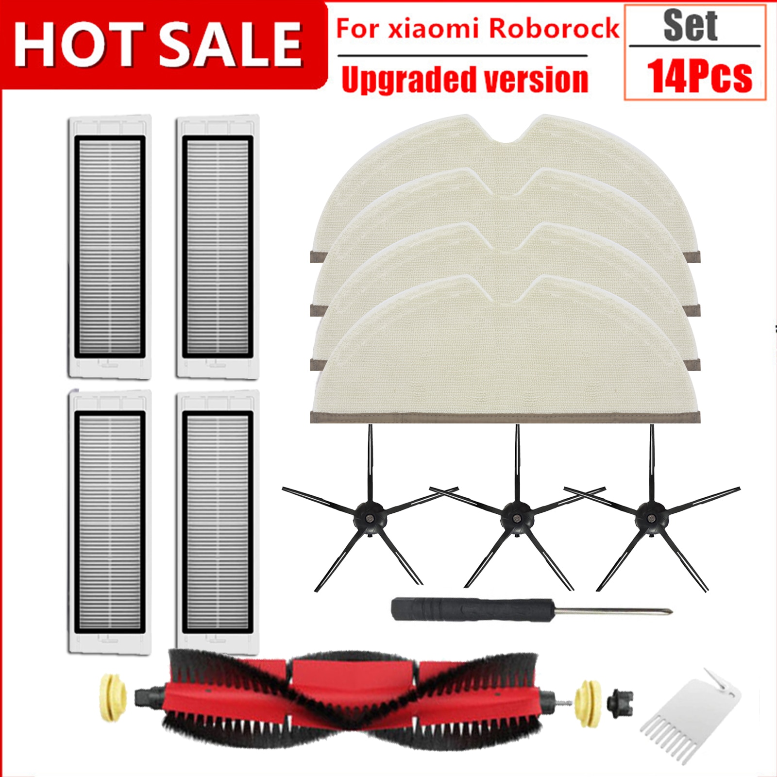 Versione aggiornata detergente Robot Mop panni stracci per XiaoMi Roborock S5 Max S6 Pure S6 MaxV S5 S50 S51 S55 Xiaowa E25 E35 parti