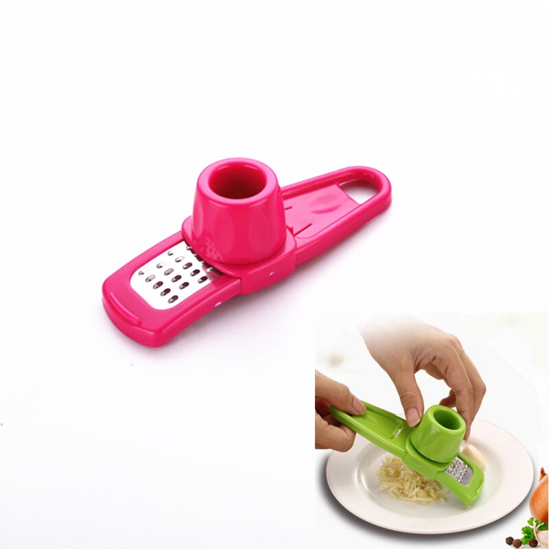Prensador Manual de ajos para cocina, accesorios de cocina, exprimidor a presión, herramientas para ajo, 1 Uds.: Rose Red
