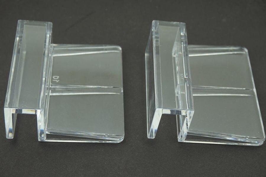 Clips de plástico transparente para acuario, cubierta de vidrio, soporte fuerte apto para vidrio de 8-10mm de espesor, 4 unids/lote,