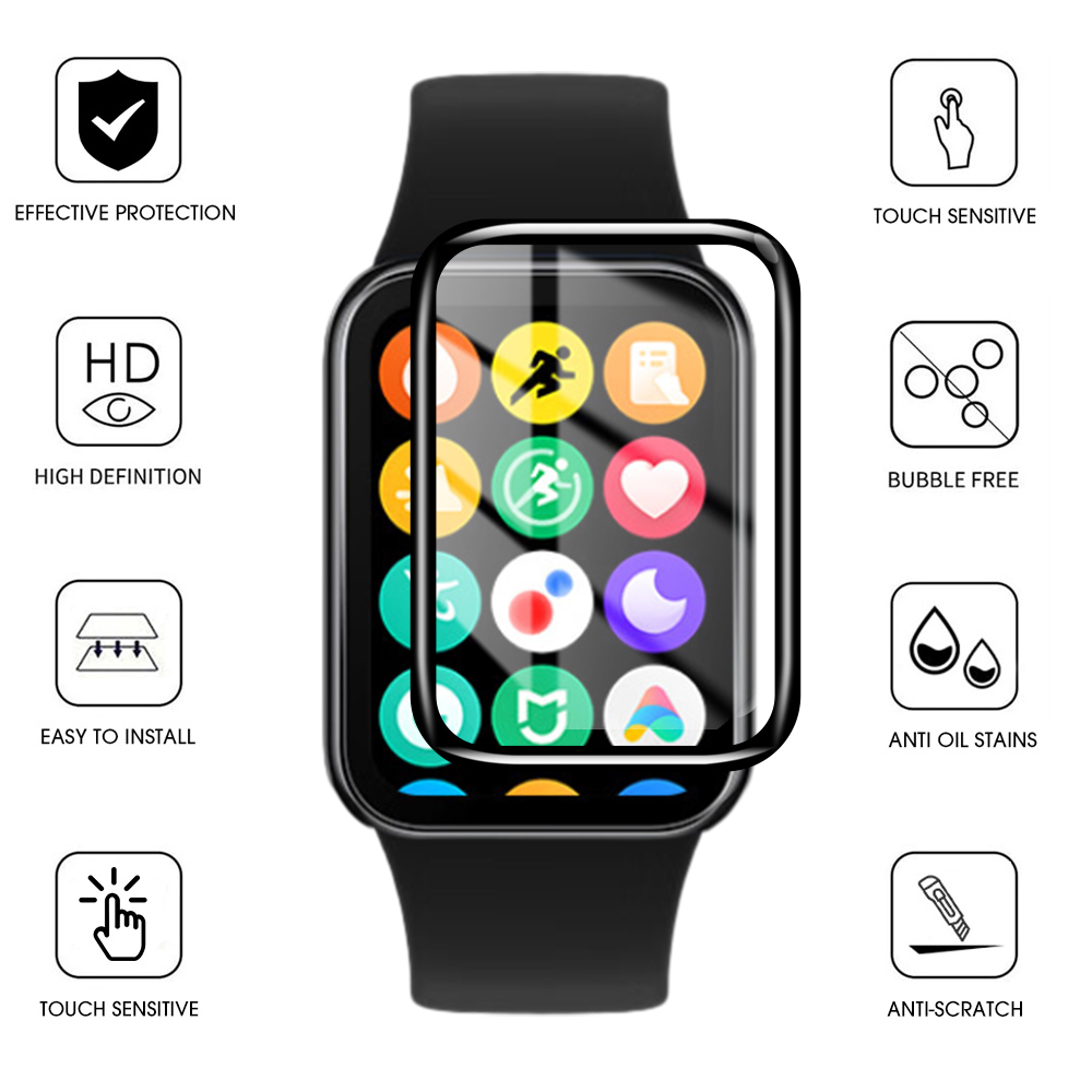 3D gebogen schermbeschermer voor Xiaomi Mi Band 7 8 9 Pro Smartwatch HD Heldere beschermfolie niet glas voor Mi Band 9Pro 8Pro 7Pro