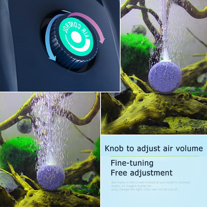 SOBO Aquarium Air Pump Fish Tank Increasing Oxygen Pump Adjustable Large Air Output Aeration Pump Air Compressor Accessories
