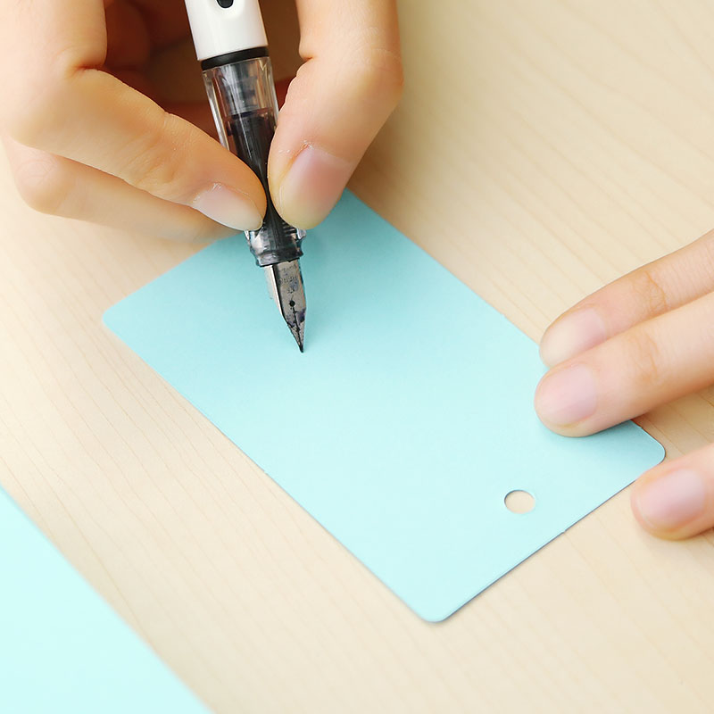 Candy Color Buckle Binder Notes Portable Flash Cards Memo Pads Cute Stationery DIY Blank Card